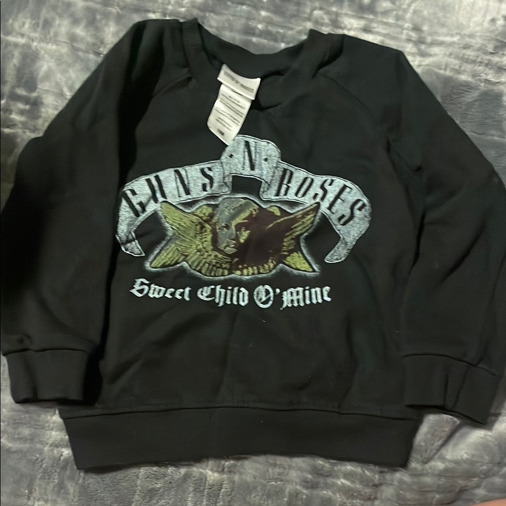 Target Black Sweater with Ribbed Cuffs